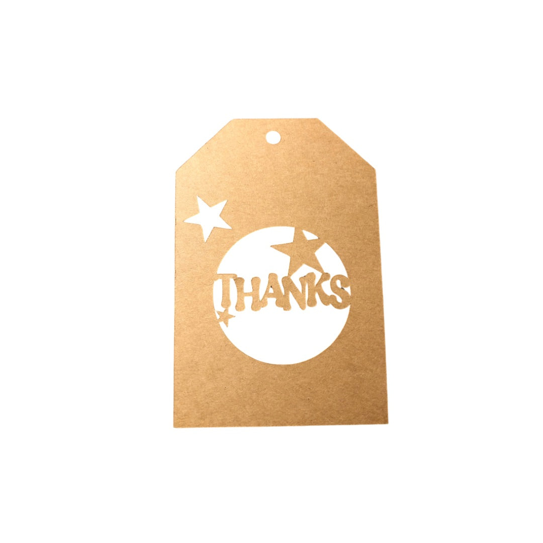 Gift Tag - Thanks with Stars