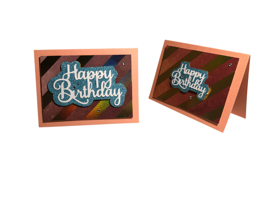 Greeting Card - Shimmery Happy Birthday Card